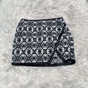 Vintage Print Mini Skirt